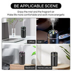 Gonlink Car Humidifier Diffuser - Smart Cool Mist Air Freshener for Essential Oils - USB for Car, Home, Office, Bedroom (Black)