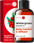 Hana Wintergreen Essential Oil - 100% Pure and Natural Wintergreen Oil for Body, Aromatherapy, Diffuser - with a Refreshing Cris