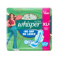 Whisper Ultra Upto No Gap No Leaks* Sanitary Pads, 50 Xl+ Pads, For Heavy Flow Protection, With Curvewear Technology, Cotton Lik