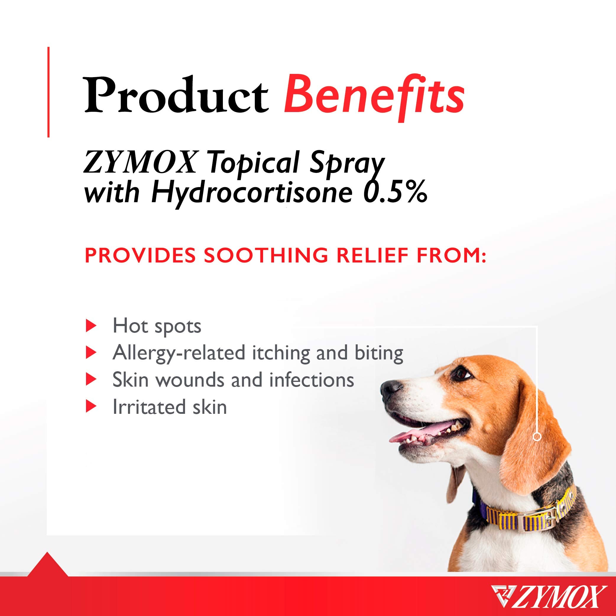 Zymox (OTC) Spray w/Hydrocortisone 0.5% , 2 Fl. Oz (Pack of 1)
