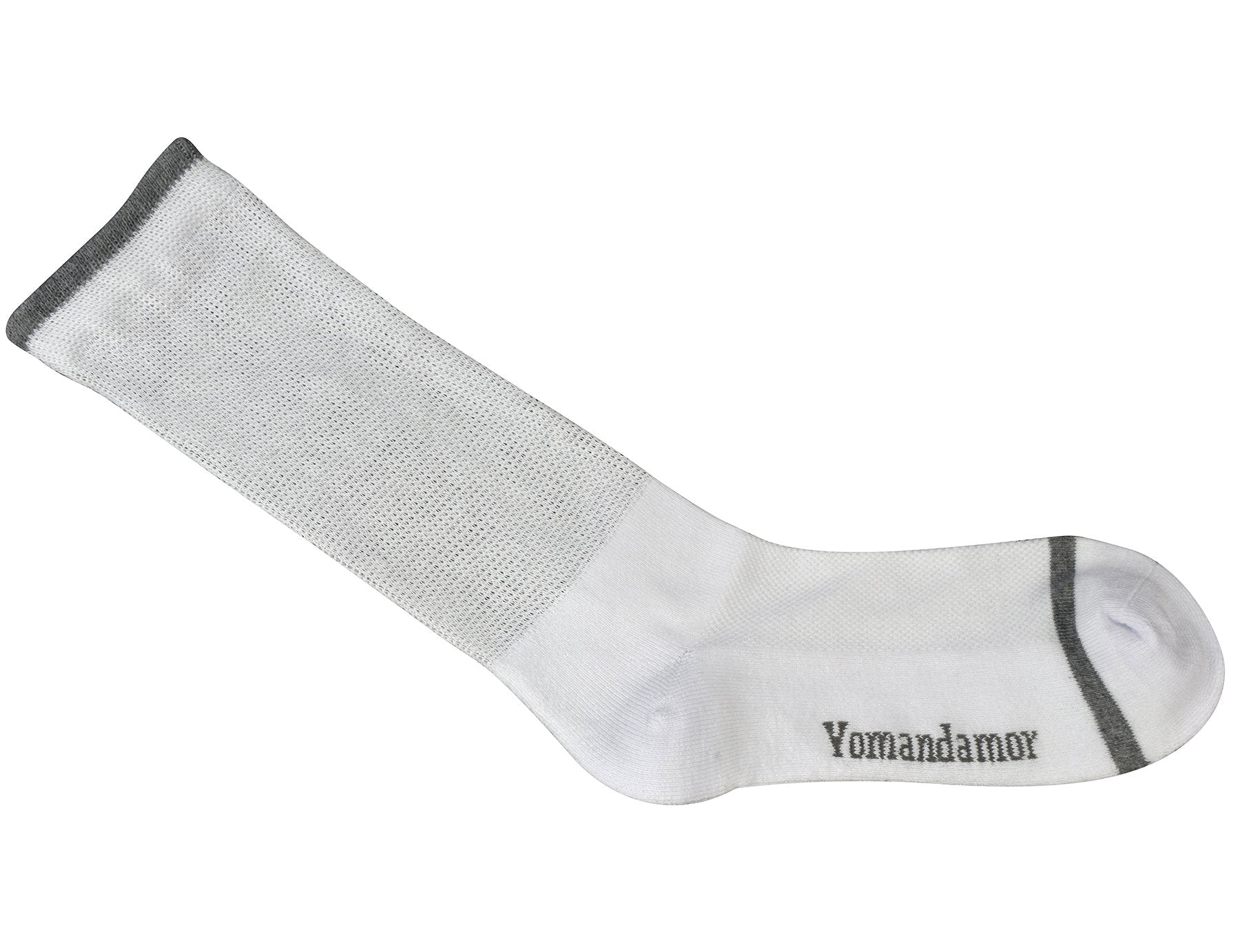 Yomandamor Men's 4 Pairs Diabetic Crew Socks with Seamless Toe and Cushion Sole