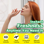HUALIJIA Nasal Sticks (8 Pack), Nose Inhaler Stick with Essential Oils + Menthol (Mint, Wintermint, Tropical, Lavender) - Enhanc