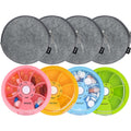 Weekly Pill Organizer 8 PCS 7 Compartments Daily Pill Box Travel Small Pill Container Portable Pill Case Fish Oil Supplements Vi