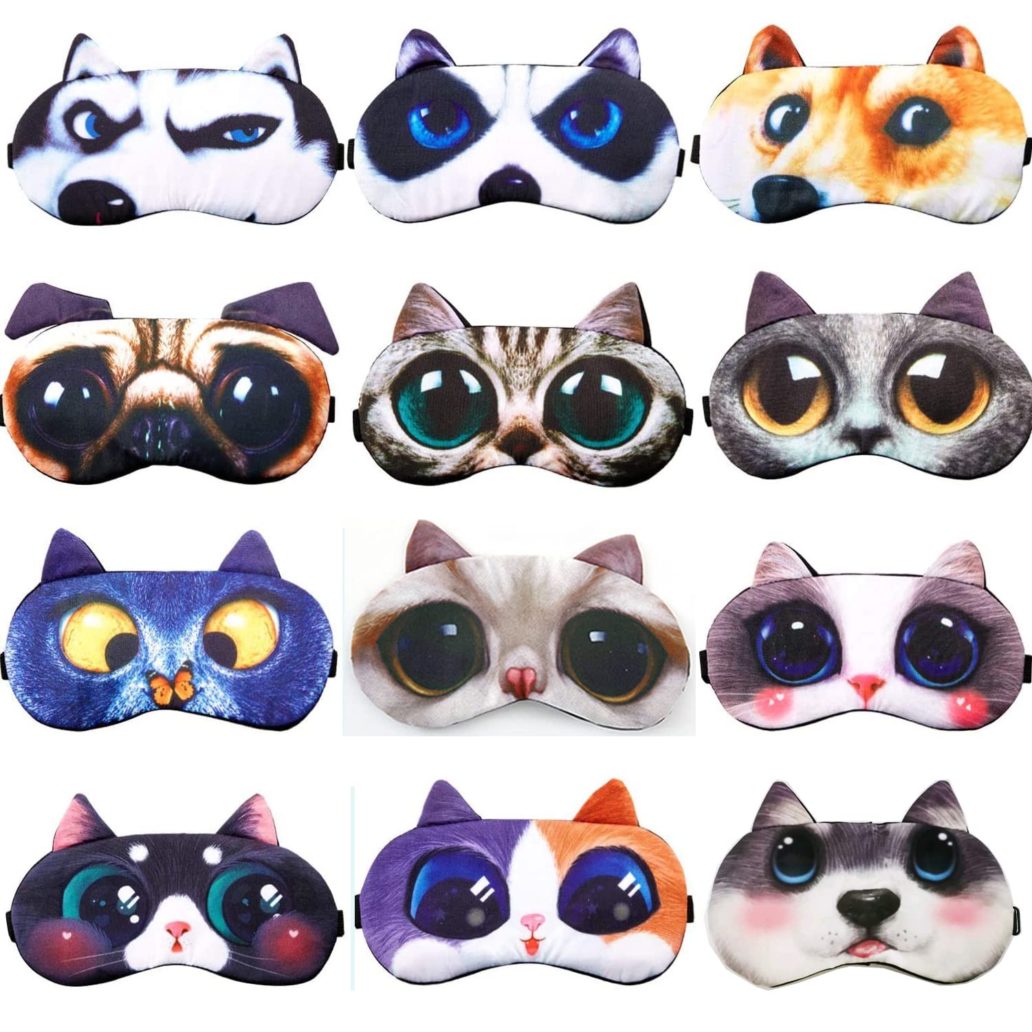 HXINFU Funny Sleep Mask Eyes Cover for Sleep for Kids Sleeping Mask On Travel