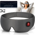 Silk Cordless Heated Eye Mask, Washable Sleep Mask Warm Eye Compress Mask Soft Pressure Free Shade Blindfold Electric Eye Heatin
