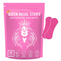 Queen Nasal Strips (30 Pack) Sleep Better - Helps with Snoring, Nasal Congestion & Exercise - Non-Invasive Anti Snoring Strips -