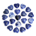 Nvzi Tumbled Polished Natural Lapis Lazuli Crystals Heart Stones, Crystals and Healing Stones Quartz Bulk for Wicca, Reiki, Heal