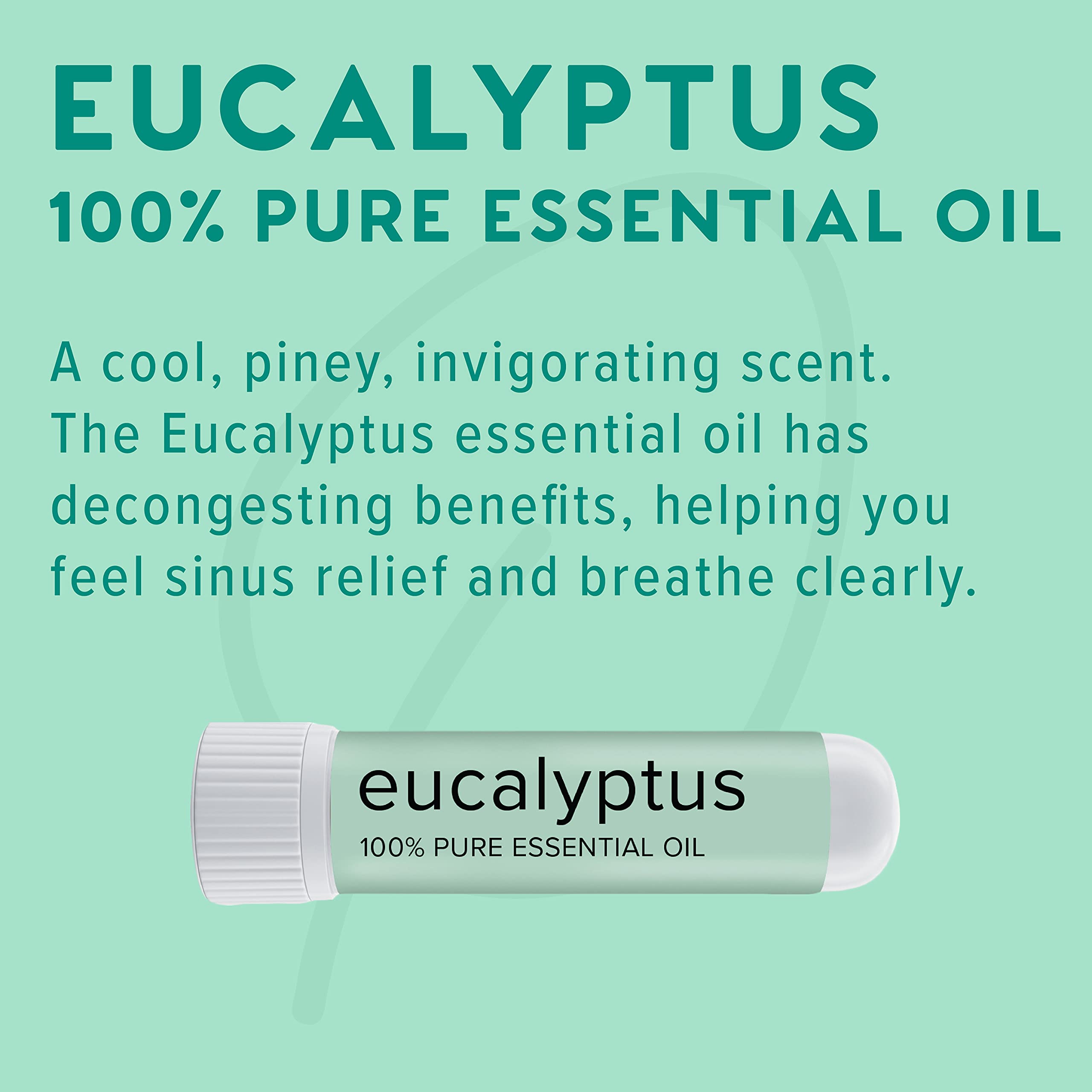 MOXE Eucalyptus Essential Oil Nasal Inhaler, Sinus & Congestion Relief, Daily Relaxation, Stress Relief, Therapeutic No-Mess Aro