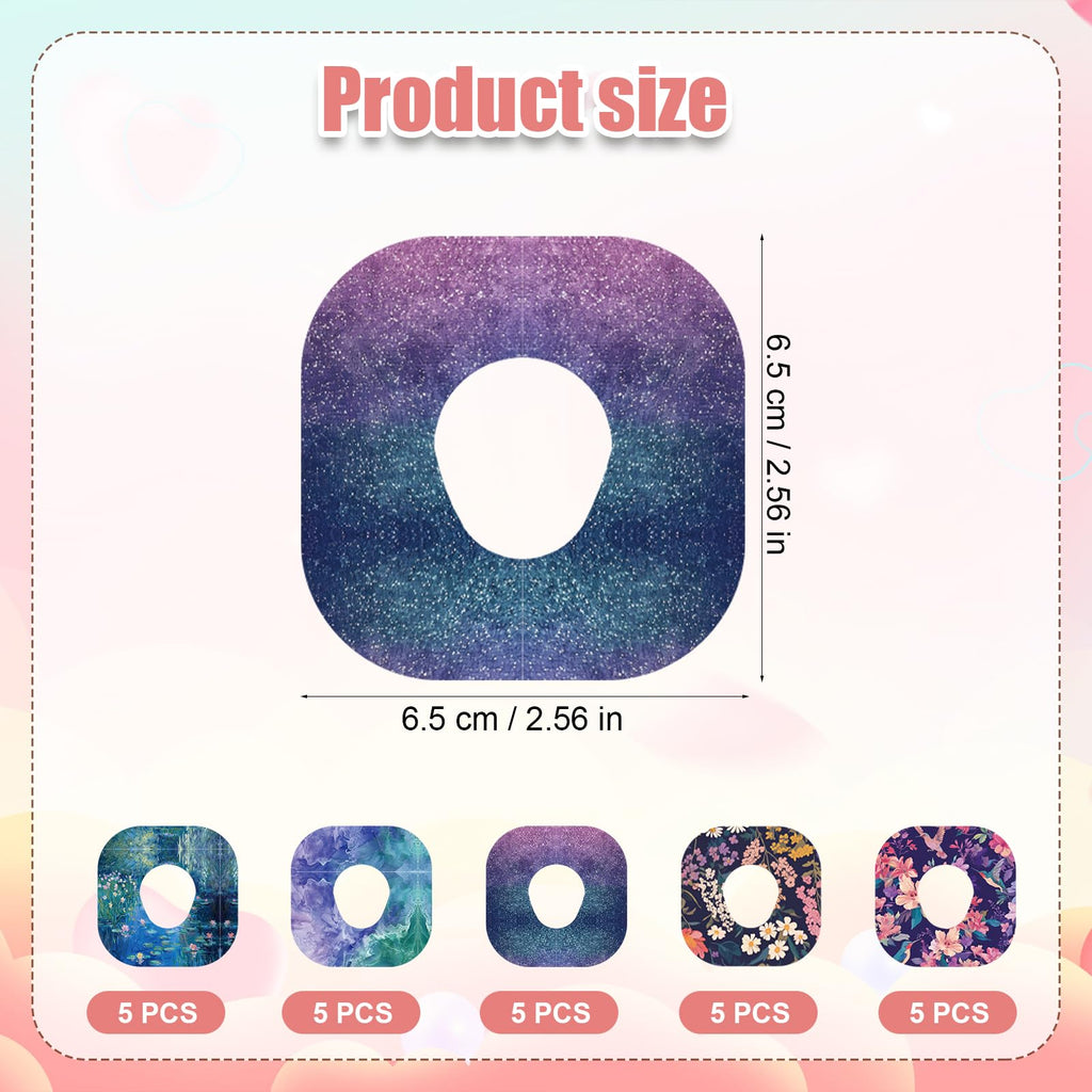 25pcs Adhesive Patches for Dexcom G7, Waterproof Overpatch CGM Sensor Patches Covers Breathable Sensor Stickers Compatible with