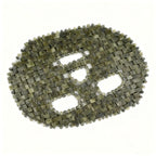 Natural Jade Sleep Mask Facial Eye Cooling Stone Massage Tools for Puffy Eyes Dark Circles (Green)