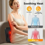 iKristin Back Massager with Heat,Shiatsu Neck Back Massager Pillow,Deep Tissue Kneading Back Massage,Massage Pillow for Shoulder