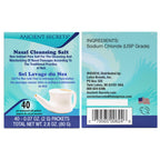 Ancient Secrets Neti Pot Salt - 41 Pre-Measured Packets of Nasal Cleansing Salt for The Neti Sinus Irrigation System, 2g Ea