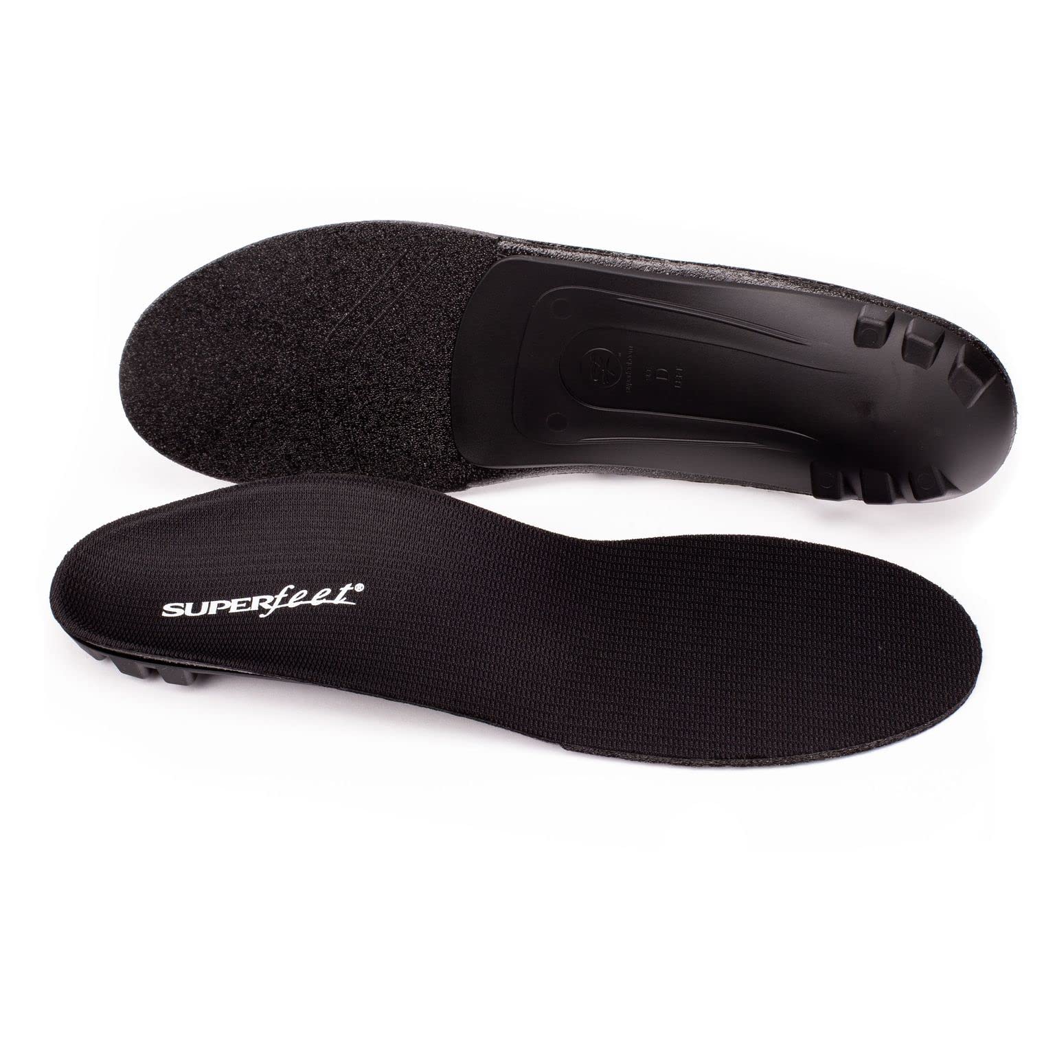 Superfeet All-Purpose Support Low Arch Insoles (Black) - Trim-to-Fit Orthotic Shoe Inserts for Thin, Tight Shoes - Professional 