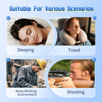 Yukezer Ear Plugs for Sleeping Noise Cancelling, 45 dB Reusable Noise Cancelling Silicone Earplugs with 8 Ear Tips, Suitable for