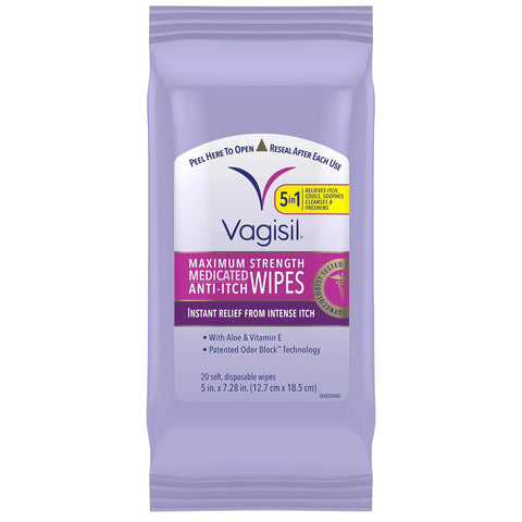 Vagisil Med Wipes Size 40count ( Pack of 2)