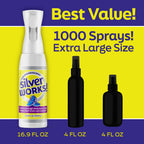 SilverWorks! Shoe Deodorizer Spray For Smelly Shoes - Shoe Odor Elimination Spray - Shoe Odor Spray - Boot, Sneaker, Shoe Smell