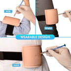 Medarchitect Intramuscular Injection Training Pad Model with 3 Skin Layers IM, SQ, ID Injection Simulator Practice Tool for Medi