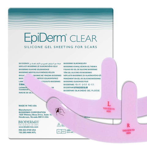 Biodermis Epi-Derm Mastopexy Anchor Shape Silicone Scar Tape for Breast Reduction & Reconstruction Surgery, Scar Sheets for Flat