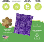 Nature Creation Microwaveable Herbal Heating Pad for Lumbar - Soothing Hot & Cold Therapy Pack for Lower Back- Soothing Relaxati