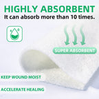 Polynew Calcium Alginate Wound Dressing, 4 x 4-12 Pcs/Box Soft and Highly Absorbent Pads, Home Health Care, Medical Supplies