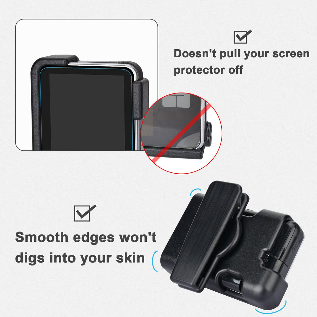 (Upgrade) iGuerburn Tandem tSlim X2 Pump Case with 360Rotating Clip, tSlim Pump Case Spool Up Excess Tubing, t Slim G4 Pump Acce