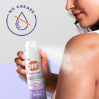 OFF! Clean Feel Insect Repellent Aerosol with 20% Picaridin, Bug Spray with Long Lasting Protection from Mosquitoes, Feels Good