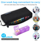 Monthly Pill Organizer 3X a Day with Portable 7-Day Travel Medicine Organizing Bag,Large Pill Box with 32 Daily Compartments,30