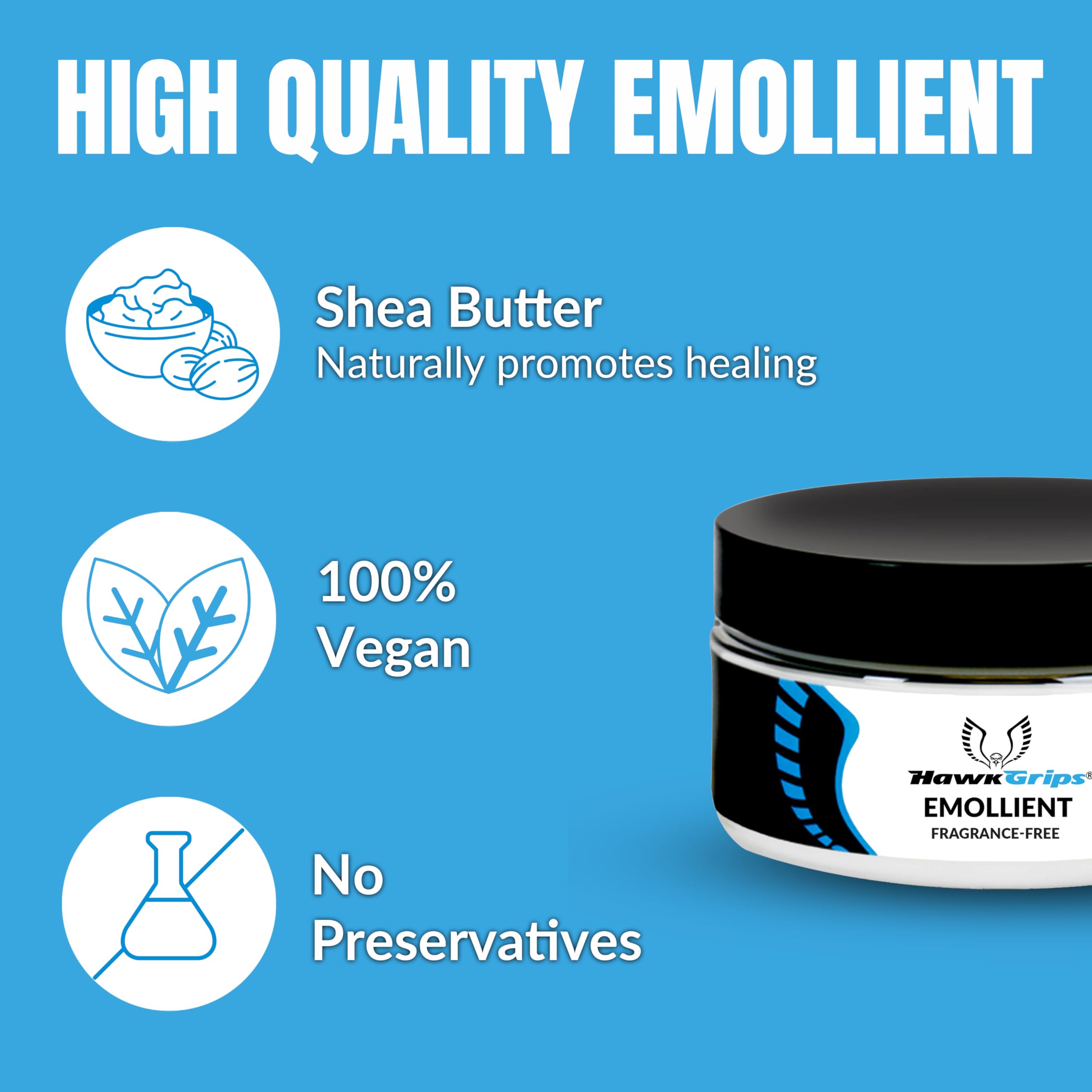 HawkGrips 8oz Massage Emollient, Unscented, Emollient for IASTM and Massage, Soft Tissue Mobilization & Lubrication for Massage