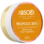 ABSOLEI Propolis Ointment, Natural 30% Propolis Ointment for Itchy, Dry and Cracked Skin, 1.35 fl oz