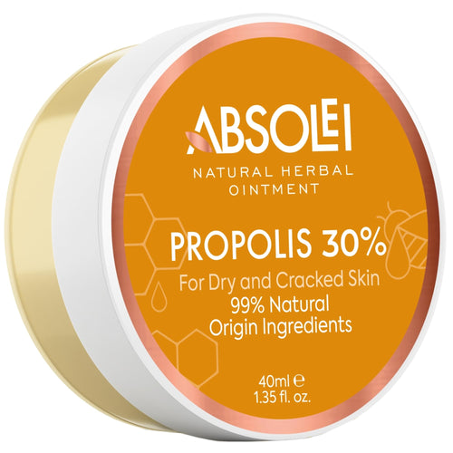 ABSOLEI Propolis Ointment, Natural 30% Propolis Ointment for Itchy, Dry and Cracked Skin, 1.35 fl oz