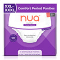 Nua Comfort Period Panties (XxlXxxl) | Pack Of 5 | Disposable | 360 Coverage | Zero Irritation | 4X Comfort | For Heavy Flow | 