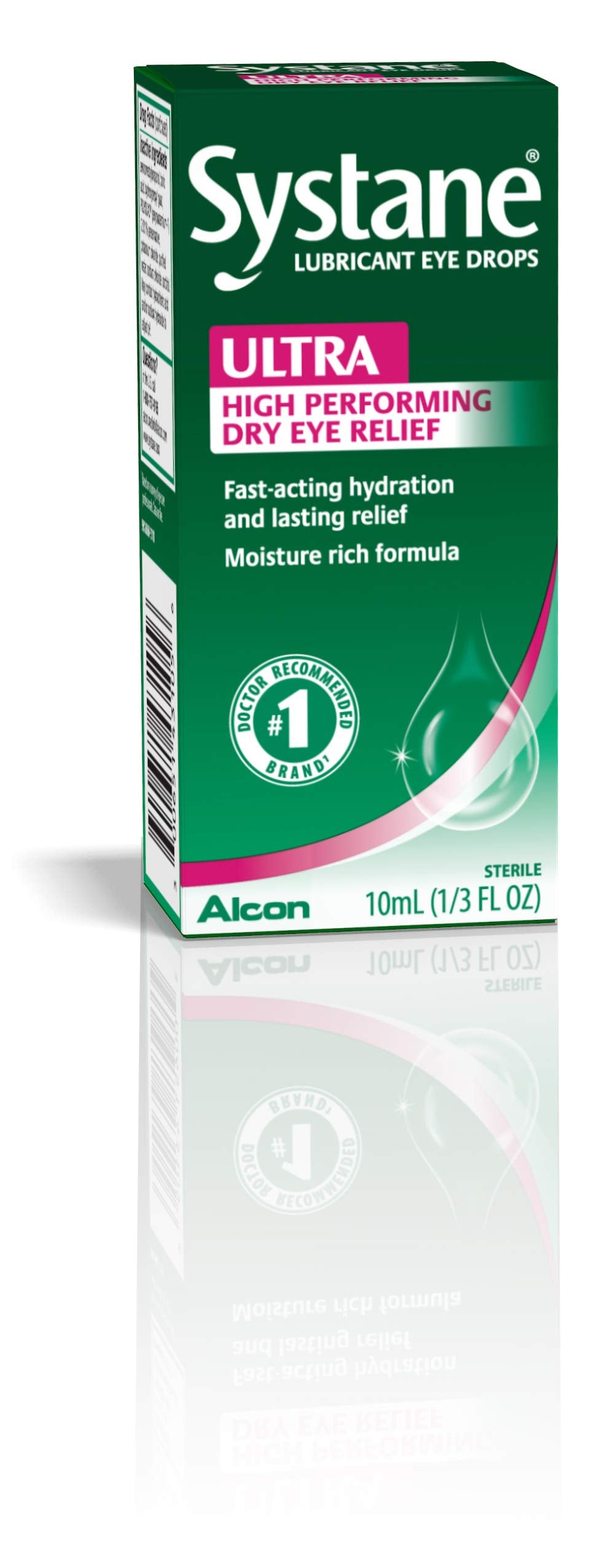 Systane Ultra Lubricant Eye Drops, Artificial Tears for Dry Eye, Single Pack, 10 ml