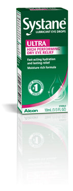 Systane Ultra Lubricant Eye Drops, Artificial Tears for Dry Eye, Single Pack, 10 ml
