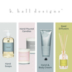 K. Hall Designs Lemon Sage Boxed Diffuser Kit, Citrus Scent with Herbaceous Notes, Reed Diffuser Set for Home, Long Lasting Arom