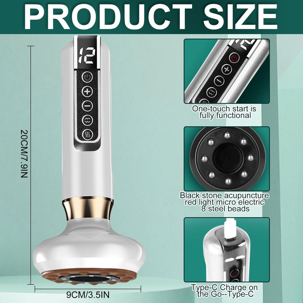 Handheld Cellulite Massager, 2025 New Upgraded Varially Anti Cellulite Massager, Rechargeable & Cordless with 12 Suction Modes,
