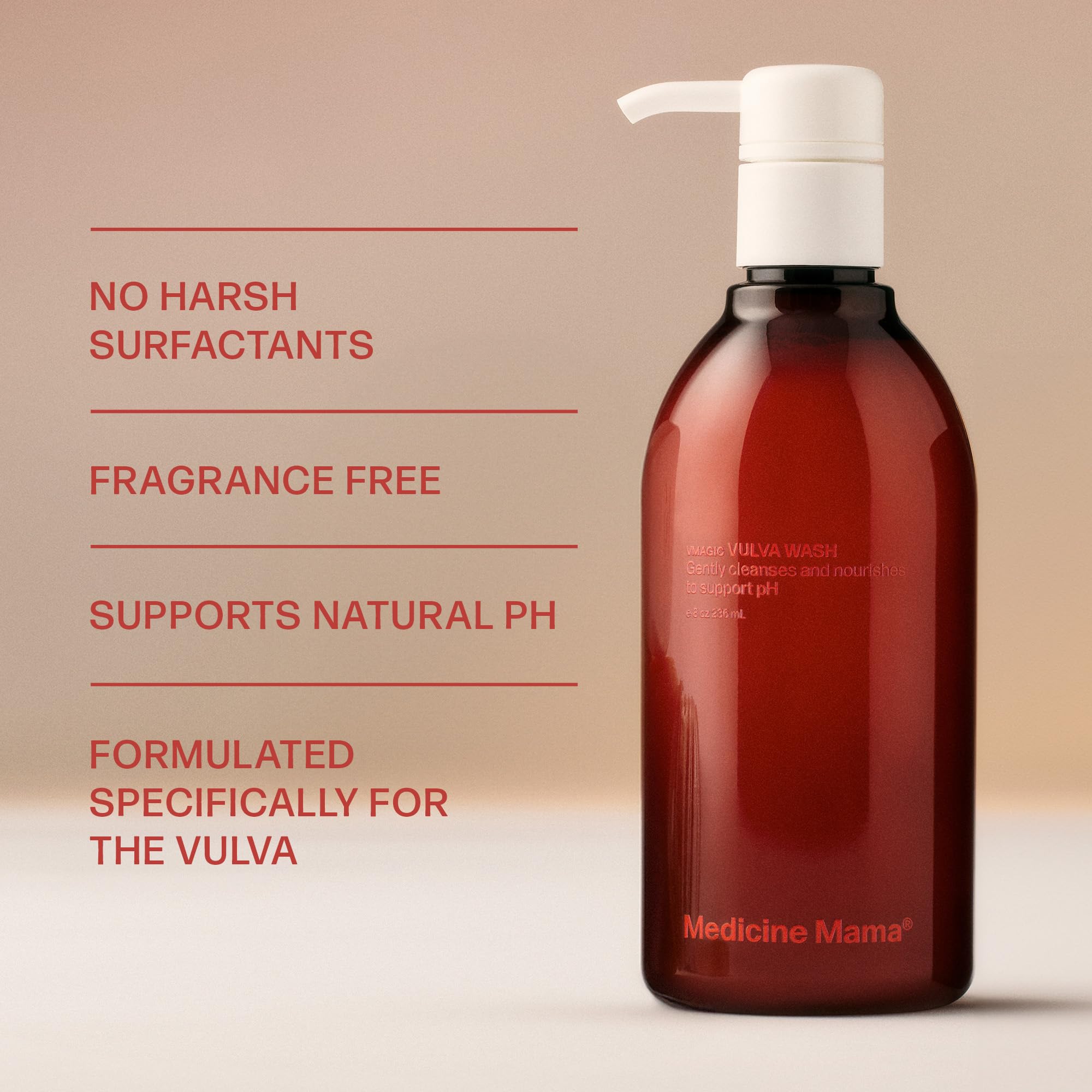 VMAGIC by Medicine Mama Vulva Wash -pH Balanced Daily Feminine Wash - Gentle, Fragrance Free & Non-Irritating - Gynecologist Rec
