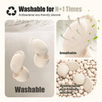 Ear Plugs for Sleeping Noise Reduction, Beinkap Reusable Earplugs Hearing Protection for Focus, Study, Work - 6 Pair Eartips in