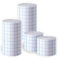 4 Rolls Non-Woven Cover Stretch Tape Breathable Non-Woven Tape Protective Adhesive Bandage Roll Film, 2 Inch x 5.47 Yard, 4 inch