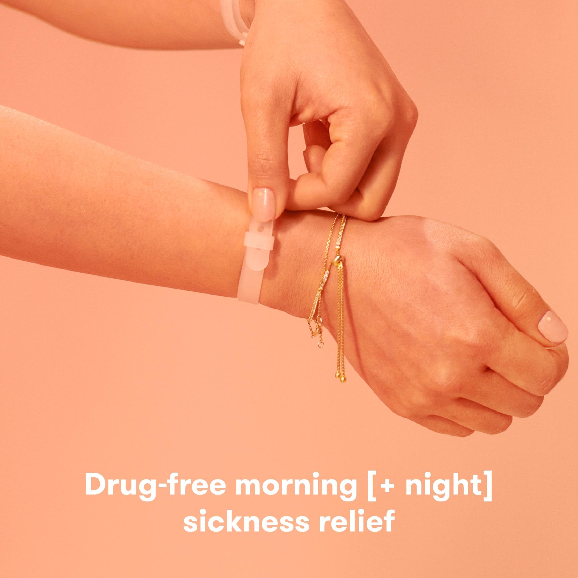 Frida Mom Nausea Bands for Morning Sickness Relief, Easter Basket Stuffer, 24/7 Support Through Pressure Point Therapy, Includes