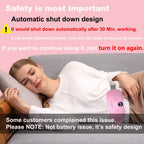 Portable Cordless Heating Pad, Electric Waist Belt Device, Fast Heating Pad with 3 Heat Levels and 3 Massage Modes, Back or Bell