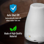 HealthSmart Essential Oil Diffuser, Cool Mist Humidifier and Aromatherapy Diffuser with 150ML Tank Ideal for Small Rooms, Adjust