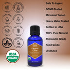 Organic, Clove Oil, Food Grade, for Teeth and Gums, Tooth Aches - 100% Pure, Clove, Bud, Essential, Oil, by Zongle Therapeutics,