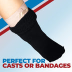 Extra Wide Socks For Swollen Feet, Wide Calf Socks, Diabetic Socks for Women, Hospital Socks for Men With Grips, Lymphedema Sock