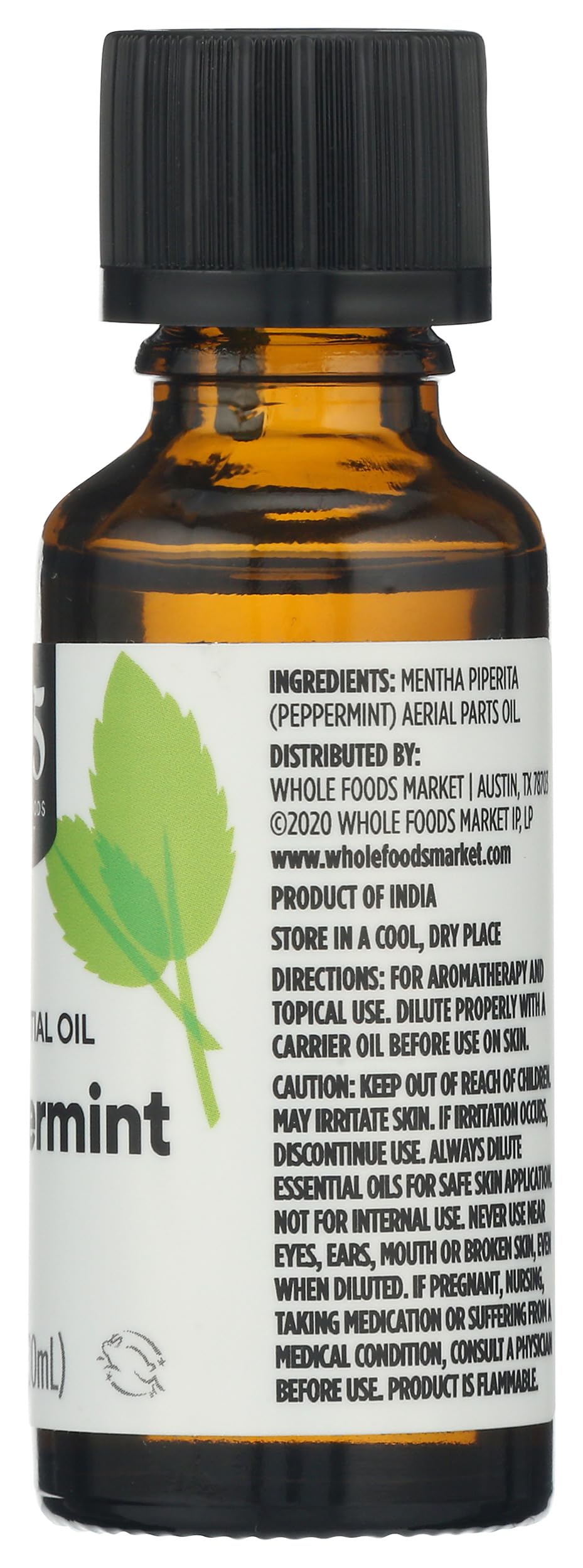 365 by Whole Foods Market, 100% Essential Oil, Cooling Peppermint, 1 fl oz