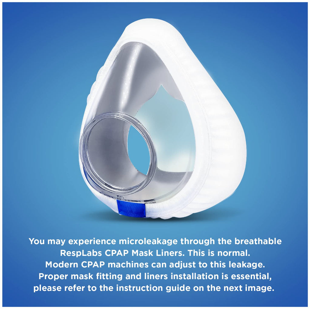 resplabs CPAP Mask Liners - Full Face CPAP Masks sleepliners, AirFit F20 Style Liner, Medium - 4 Pack
