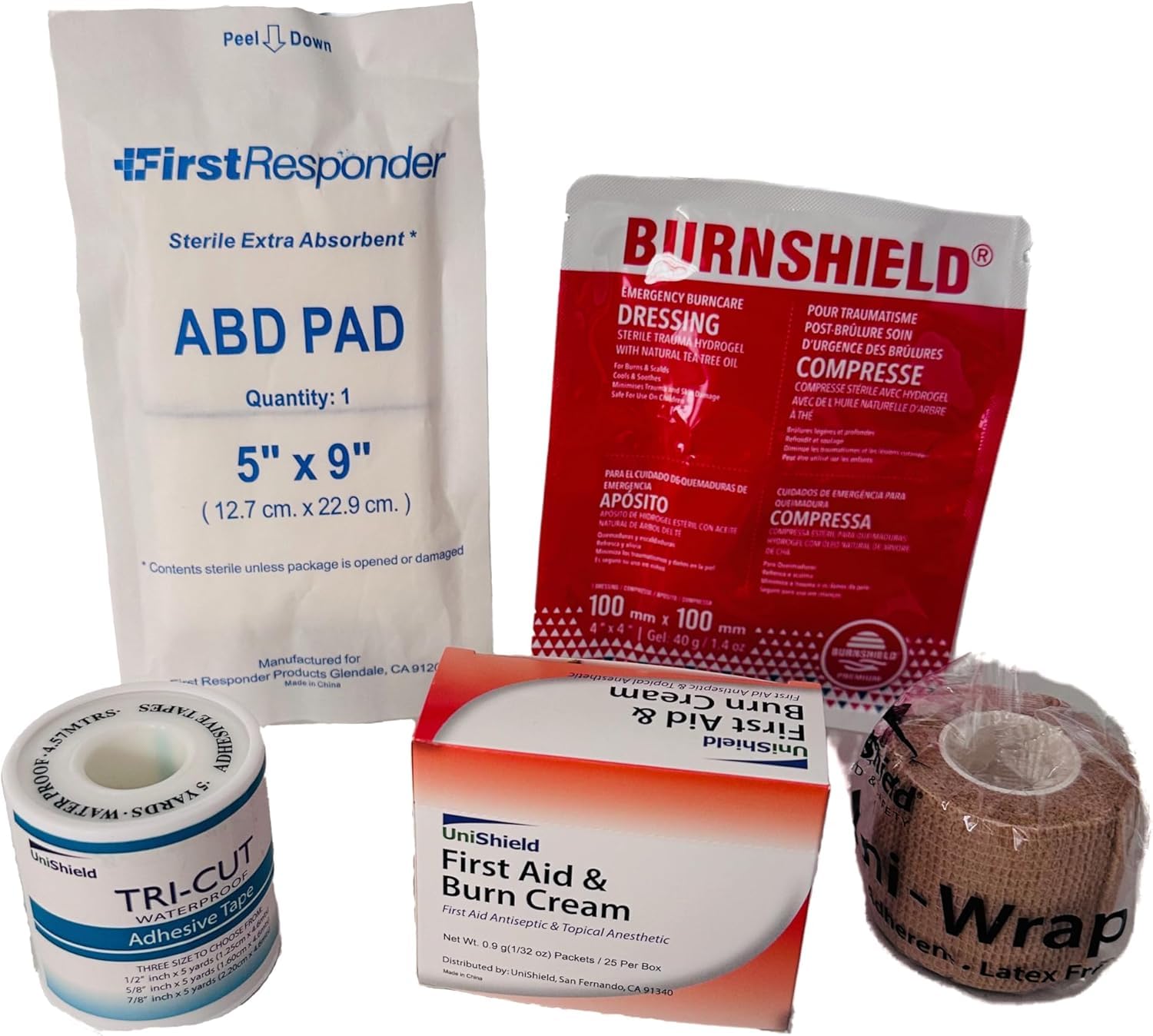 Unishield Class-A First Aid Refills Medication Without Cabinet | Essential Medications for Emergency Preparedness | Ensuring Lon