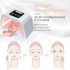FXXXCUWUU Led-Light-Therapy, Red Light Therapy for Face 7 in 1 Colors LED Facial Skin Care Tool Facial Neck Body Hand Skincare M