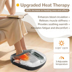 Howdy Cooling and Heating Foot Massager for Feet, Size 13 - Shiatsu Massage with Remote Control, Relief Plantar Fasciitis & Swol