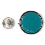 GOPILLABLE Pill Box Pill CASE for Pocket OR Purse Teal Design Pill Organizer for Travel Small Pill Box/Pill case