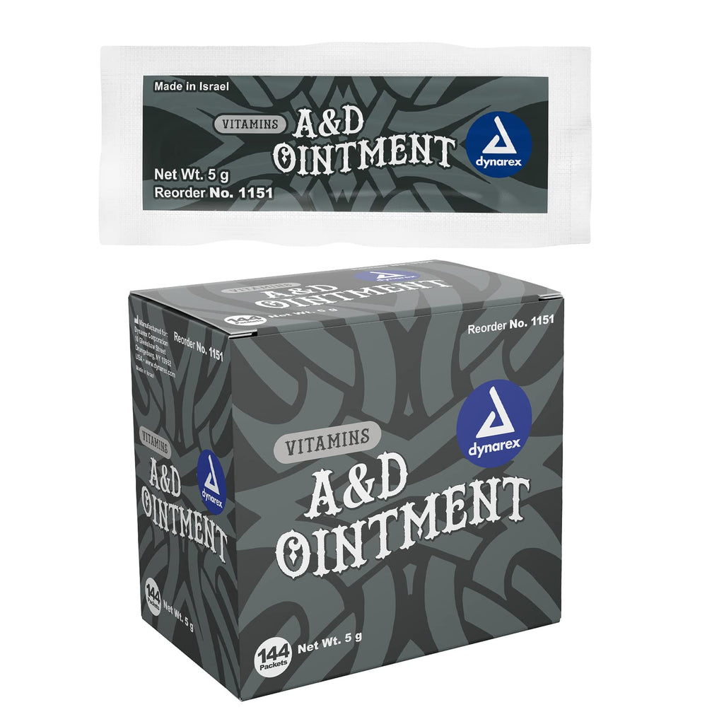 Dynarex Vitamins A&D Ointment Without Lanolin - Vitamin A and D Ointment Protectant for Minor Cuts, Burns, Diaper Rash & Dry Ski